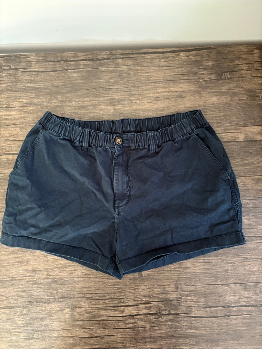 Chubbies 4” Navy Elastic-Waist Casual Shorts